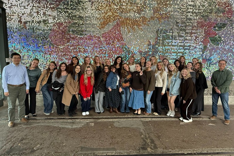 Group photo of fashion students