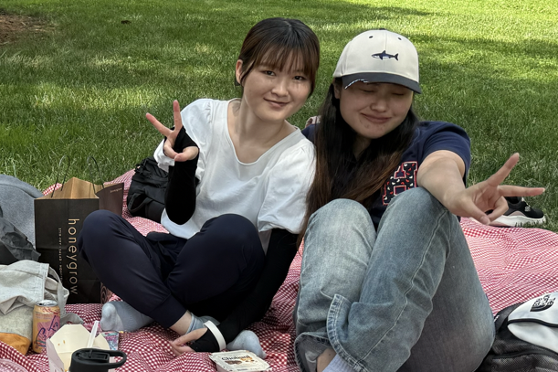 Wanting Tong and Ziyi Yang at the ELI summer picnic.