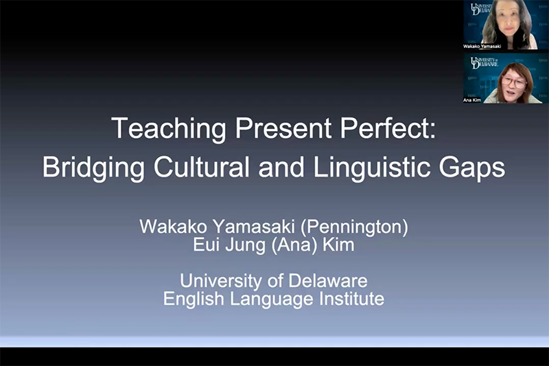 Presentation Zoom screenshot for English Language Institute