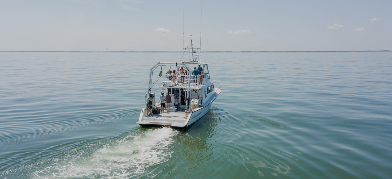 Back view of the RV Daiber, UD research vessel 