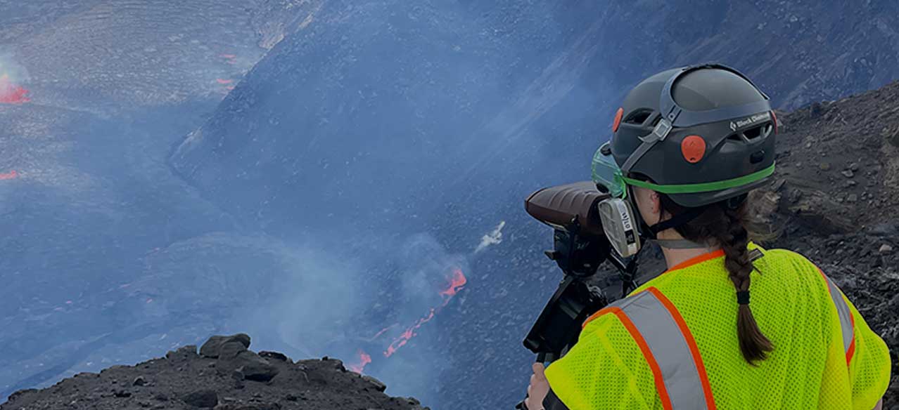 UD doctoral student looking into volcano 