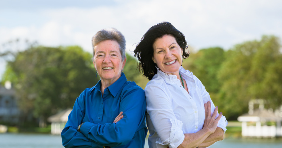 Image of Trudie Thompson and Sally Cole. 