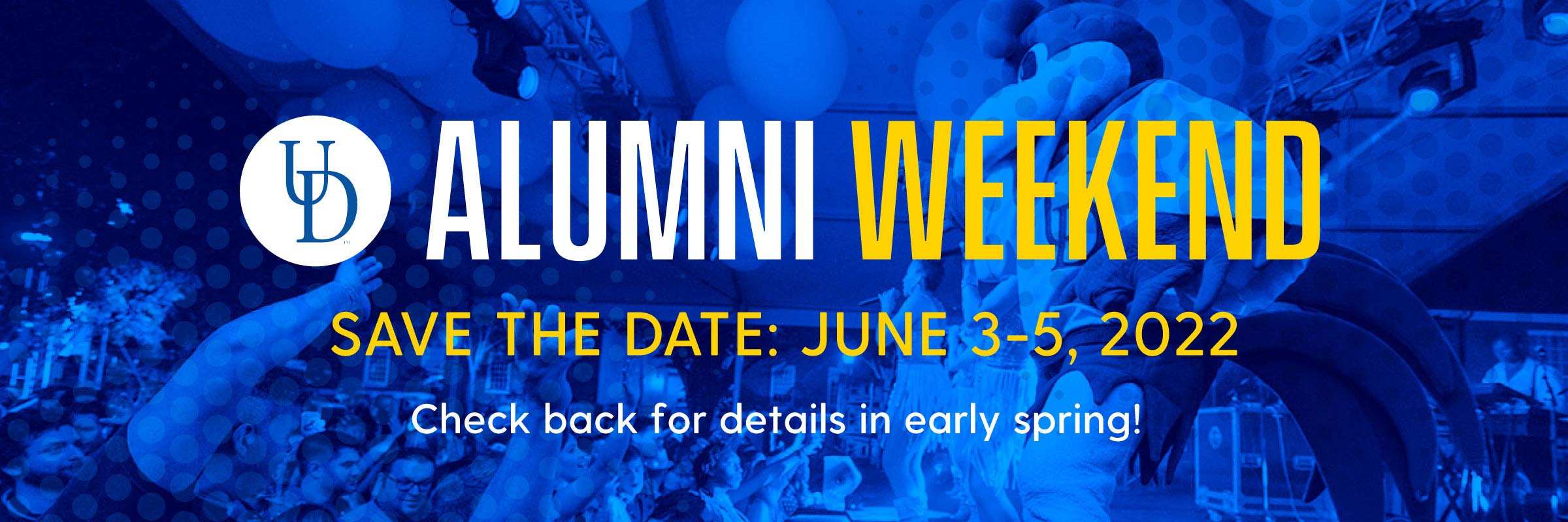Save the date for Alumni Weekend 2022, June 3-5. Check back for details in early spring! 
