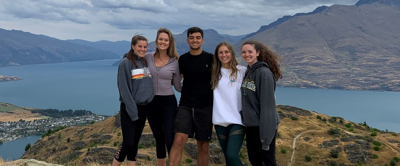 Student studying abroad
