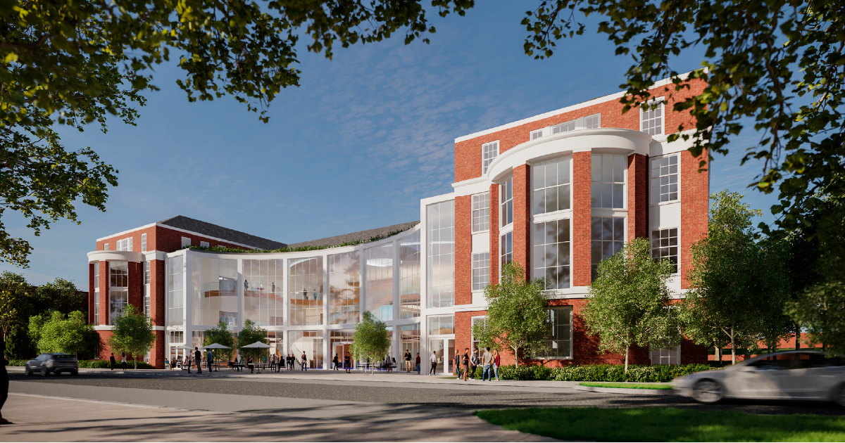 Artist conceptual rendering of Siegfried Hall. 