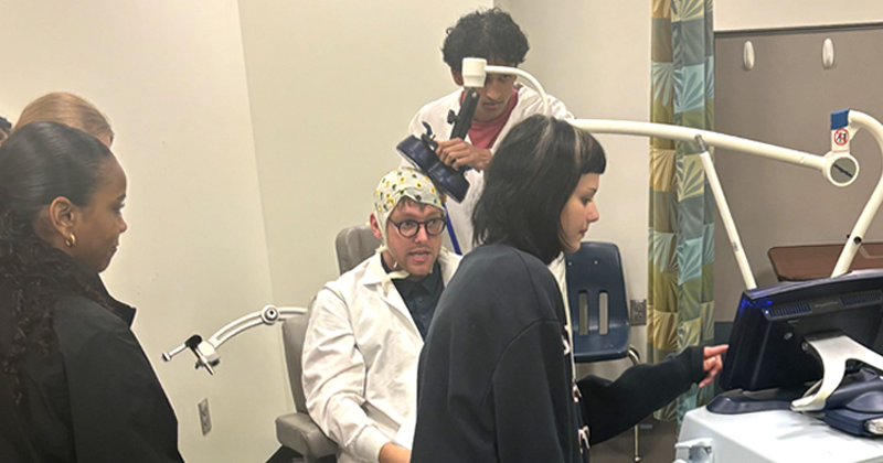 Students performing research functions at the 2026 Neuroscience Pre-College Summer Program