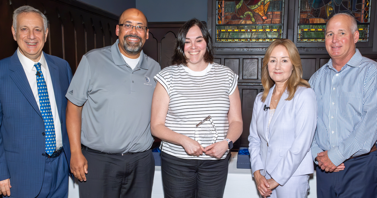 President Assanis, José-Luis Riera, Corrie Schmitt, Melissa Bard and John Long