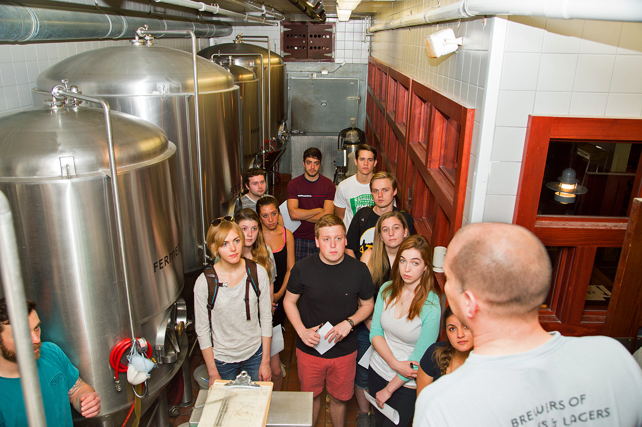 Food Science students taking a tour of Iron Hill Brewery. Food Science students taking a tour of Iron Hill Brewery.