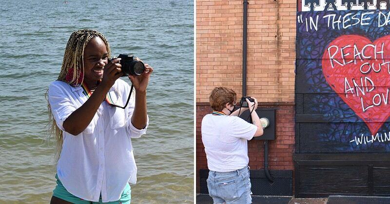 Experience hands-on learning: Kayla William and Quinn Kirkpatrick, 2021 graduates of the UD communication program produced a documentary about the stories, history and people of the state of Delaware for their senior research project in the Department of Communication.