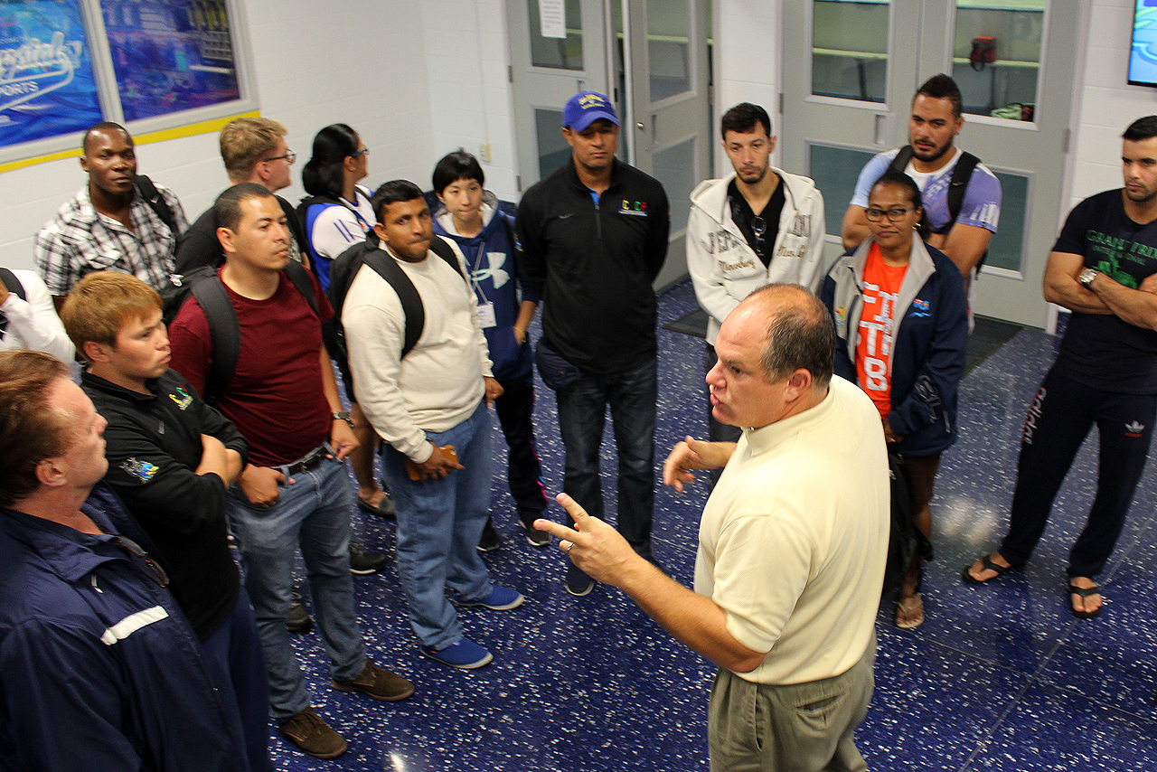 Sport Management students get a tour Sport Management students get a tour