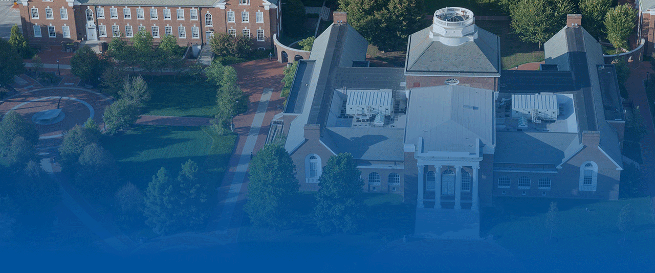 An aerial shot of UD's campus during a beautiful, sunny day.