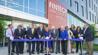 FinTech Innovation Center ribbon-cutting ceremony.