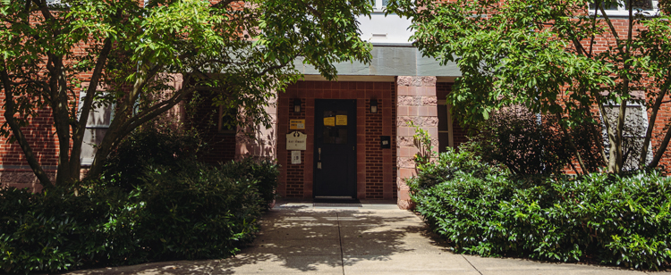 exterior view of entrance to Ray Street residence hall