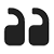 quotation marks