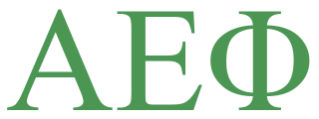 Alpha Epsilon Phi Greek letters