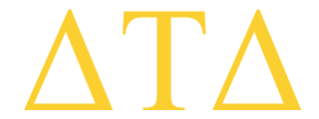 Delta Tau Delta greek letters