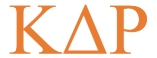 Kappa Delta Rho Greek letters