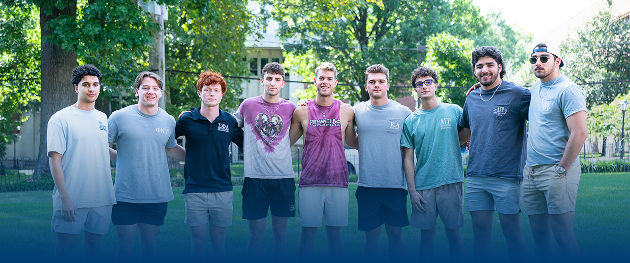 group of fraternity members