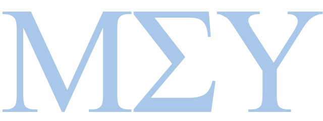 Mu Sigma Upsilon Greek letters