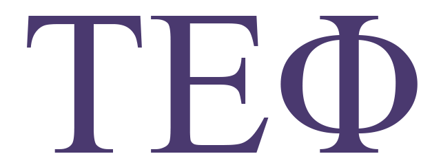 Tau Epsilon Phi Greek letters