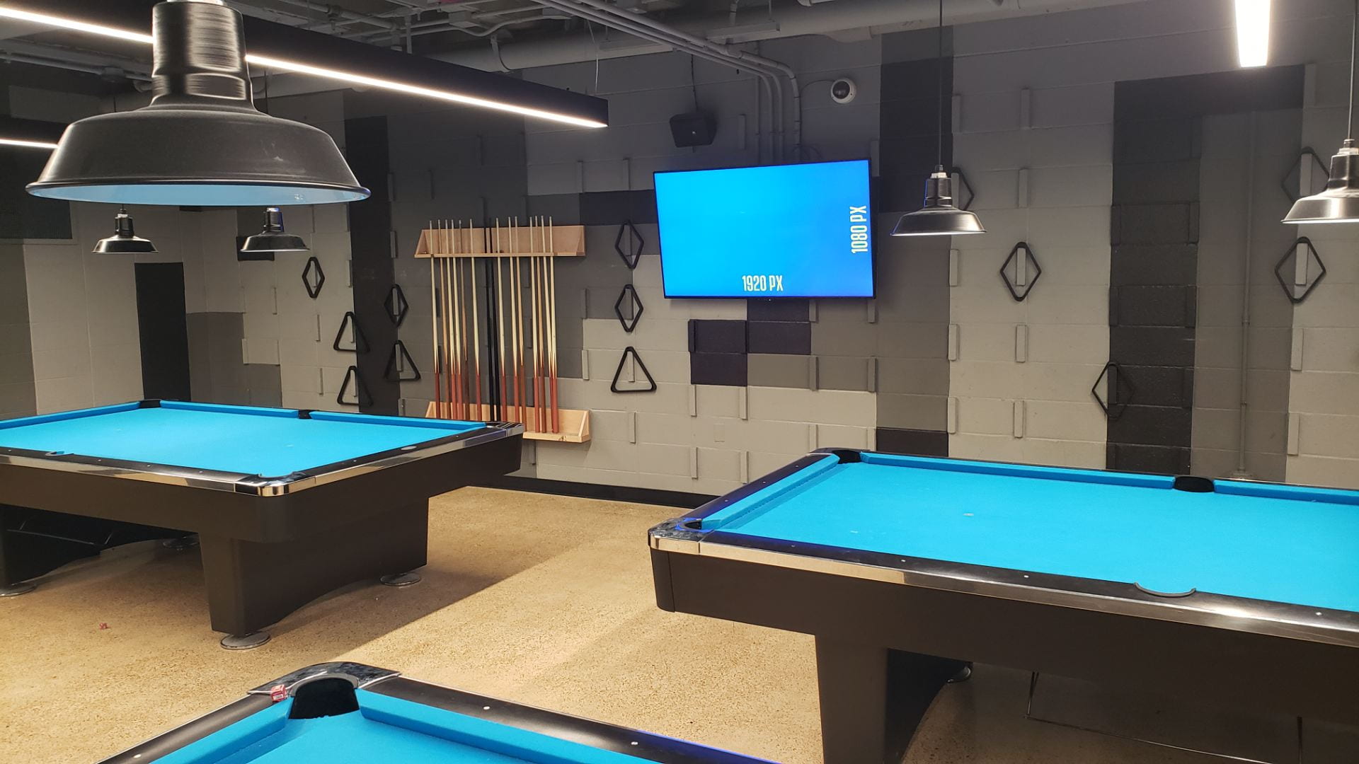 Display in the Hen Zone billiards area