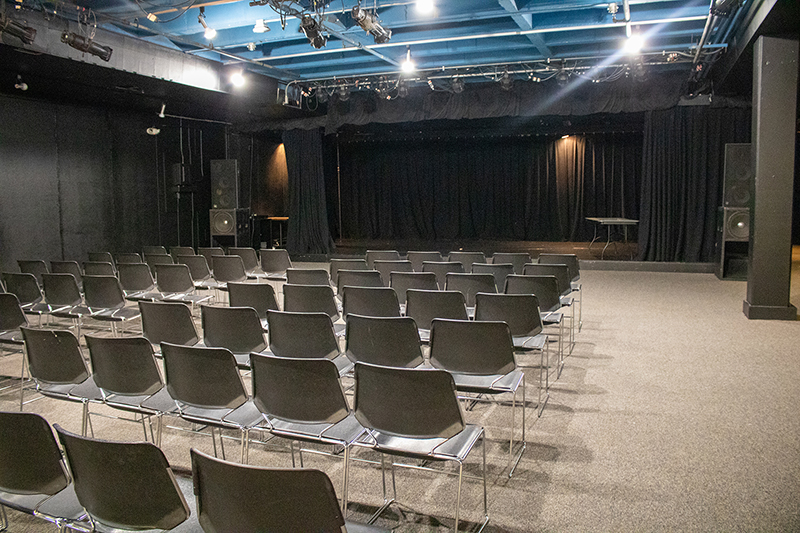 Bacchus Theater seating and stage