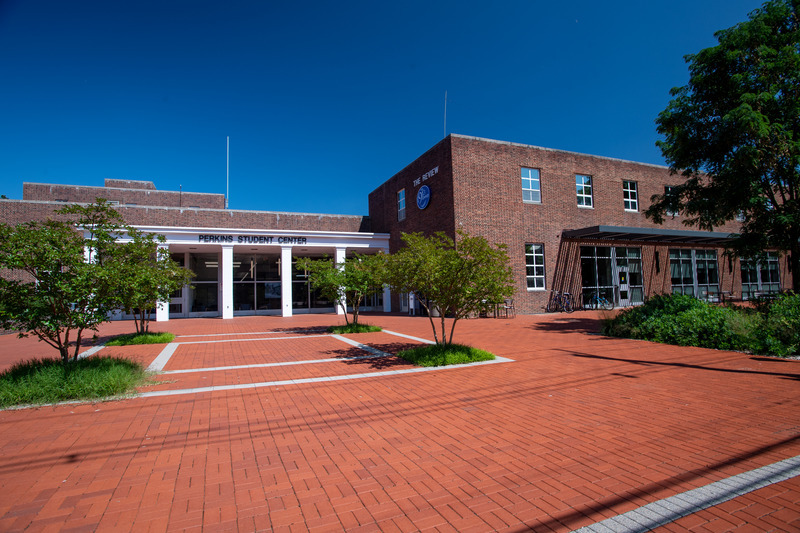 Perkins large front patio by main entrance