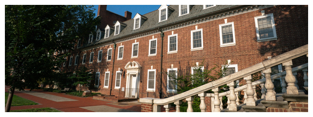 exterior view of Brown residence hall on University of Delaware's north central campus.