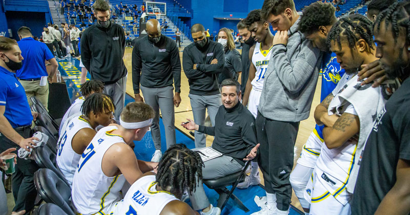 Coach Martin Ingelsby talks to the players