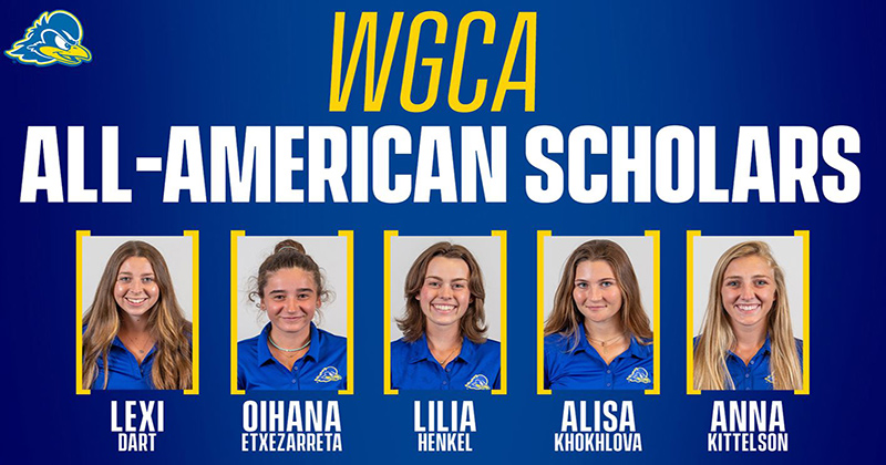 Five Blue Hens named All-American Scholars by Women’s Golf Coaches Association