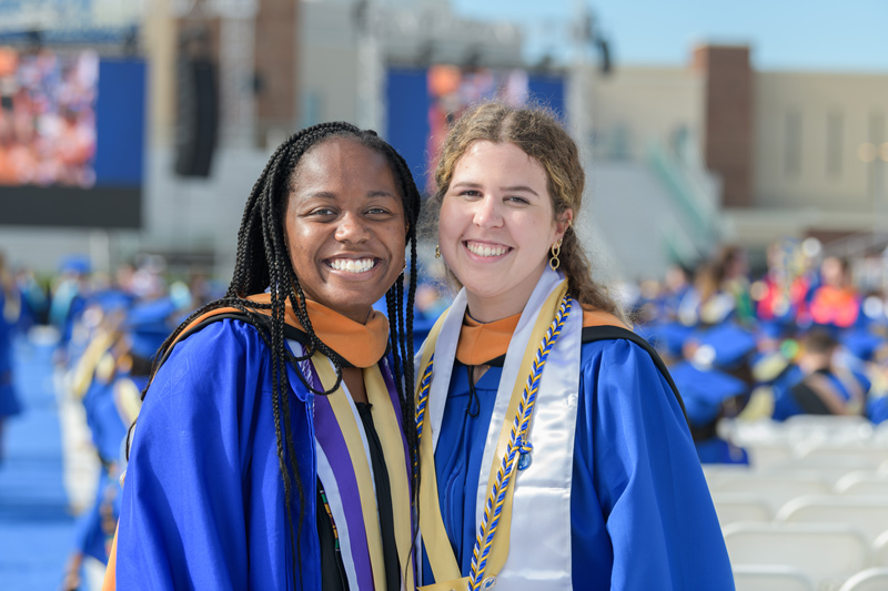 Graduates from the Class of 2022 celebrate the culmination of their college careers.