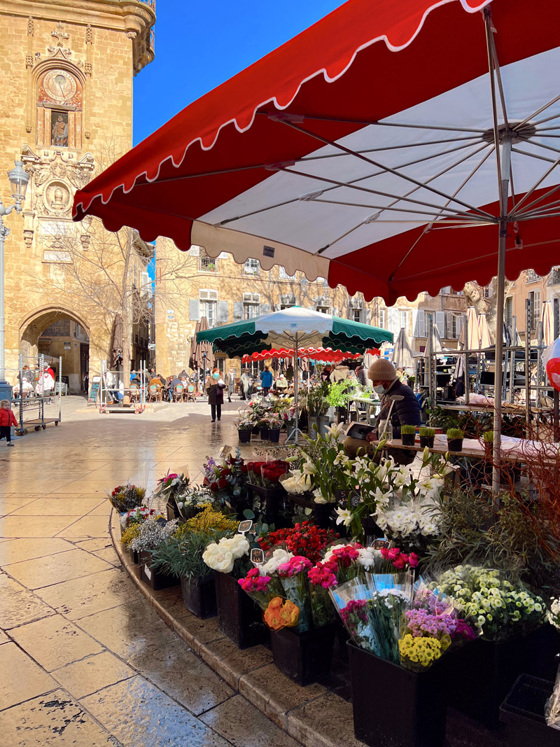 A finalist in the 2022 Study Abroad Photo Contest: “Beautiful flowers found at the market in the streets of Aix en Provence.”