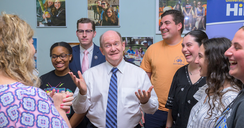 Coons speaks at UD Hillel - Vimarsana News