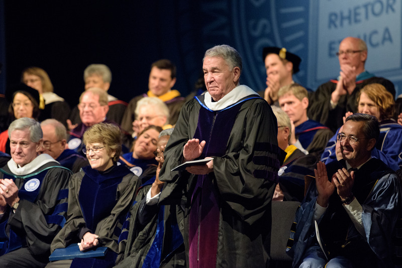President Emeritus David Roselle at the Inauguration of UD President Dennis Assanis in 2016.