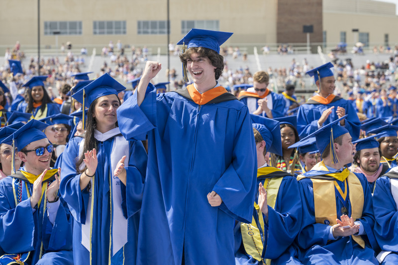 Graduates of the University of Delaware Class of 2024 celebrate the culmination of their college careers.