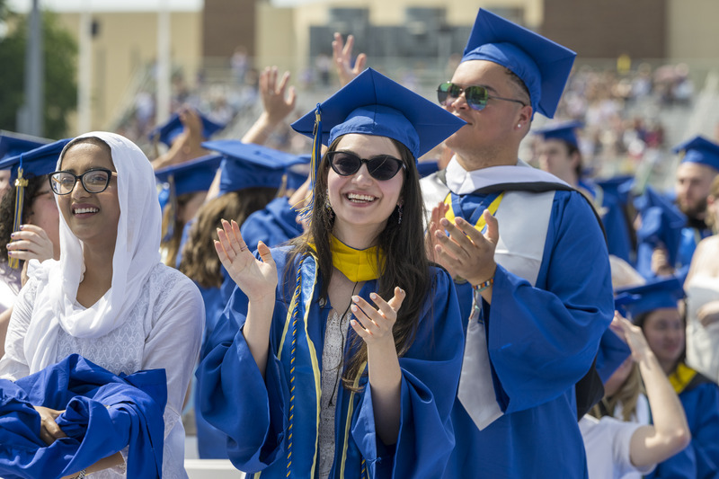 Graduates of the University of Delaware Class of 2024 celebrate the culmination of their college careers.