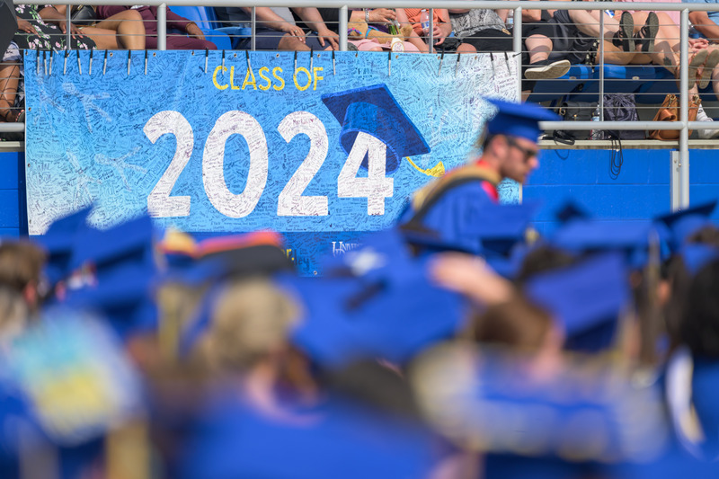 Graduates of the University of Delaware Class of 2024 celebrate the culmination of their college careers.