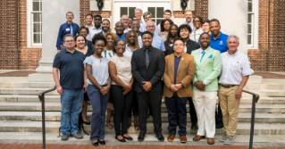 students and faculty members from the DSU-UD dual degree engineering program