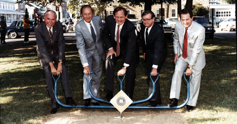 Groundbreaking for the Composites Manufacturing Science Lab, September 1985