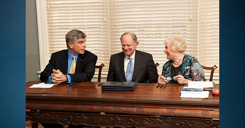 Harker, Castle and Brynteson at  Congressional Papers announcement