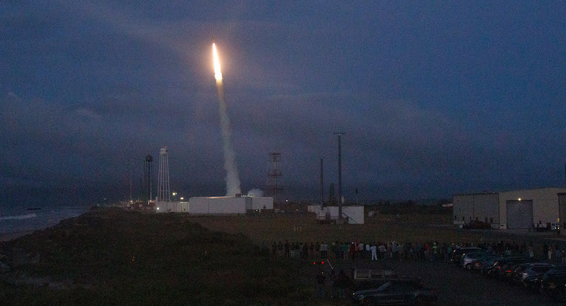 Terrier-Improved Malemute rocket launches from NASA Wallops Flight Facility, Virginia, on Aug. 12, 2025, with a UD student experiment on board. The rocket reached an altitude of about 100 miles before returning to Earth and recovery from the Atlantic Ocean.