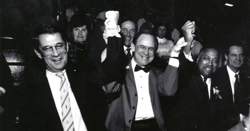 Michael Castle, David Roselle and William DeLauder