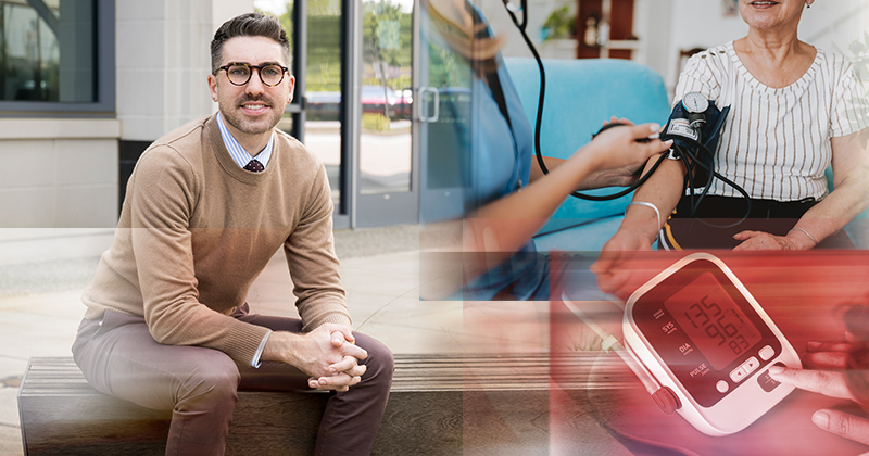 Daniel Harris, assistant professor of epidemiology at UD, and co-principal investigator Kaley Hayes of Brown University, have been awarded $2.6 million from the National Institute on Aging to study blood pressure treatment strategies in nursing homes. 