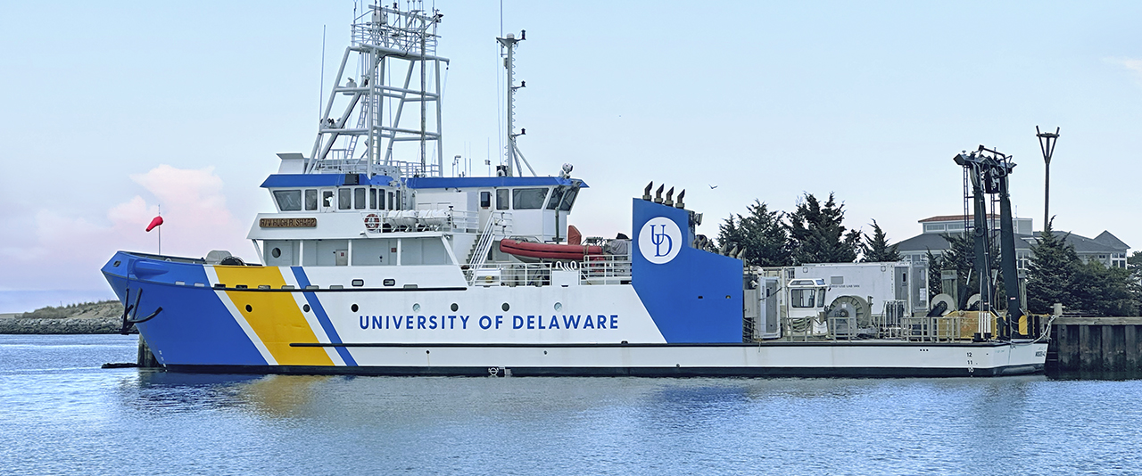 The newly renovated Research Vessel Hugh R. Sharp.