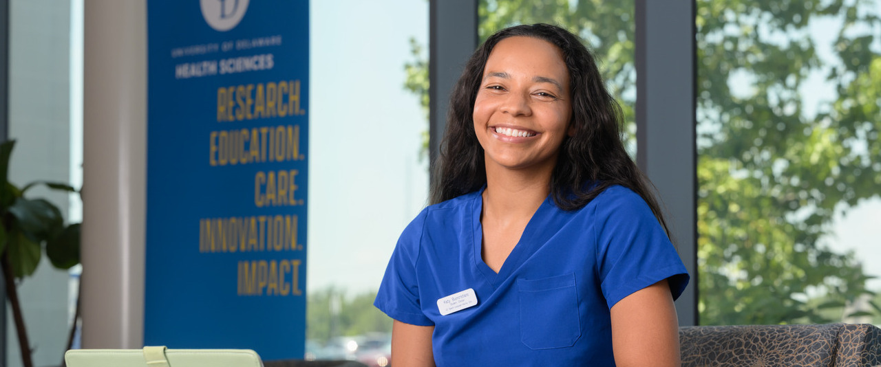 Katy Buoncristiano, a second-year speech-language pathology master’s student, was inspired to pursue her career as a speech-language pathologist by her childhood hearing loss and her military service.  