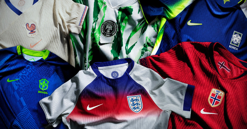 6 national women's soccer team jerseys