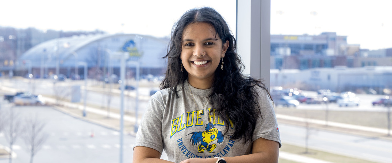UD junior Nivedita Prabhu’s unusual double major in biochemistry and political science is preparing her for a career in public health.