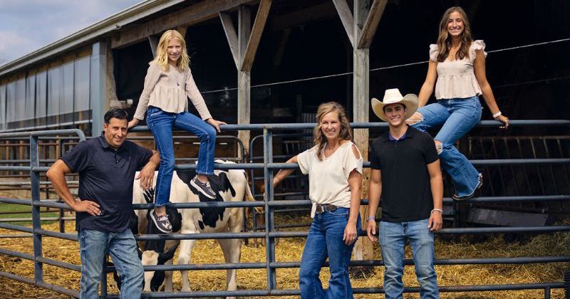Double Dels Gregg and Stephanie Knutsen met at UD. They married and combined their farms into G&S Dairy in Harrington, Delaware. The Knutsen family includes three alumni from the University of Delaware College of Agriculture and Natural Resources. 