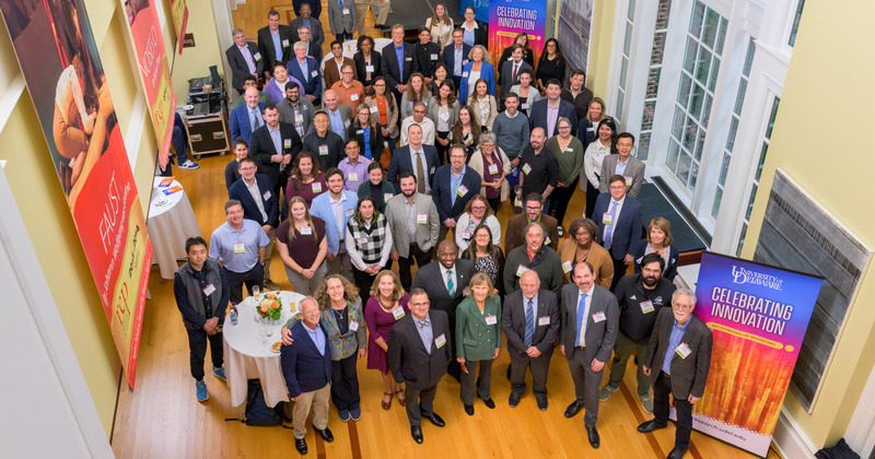 UD senior leadership celebrated campus innovators with an Inventor’s Recognition event, held Oct. 14, 2025, at the Roselle Center for the Arts. 