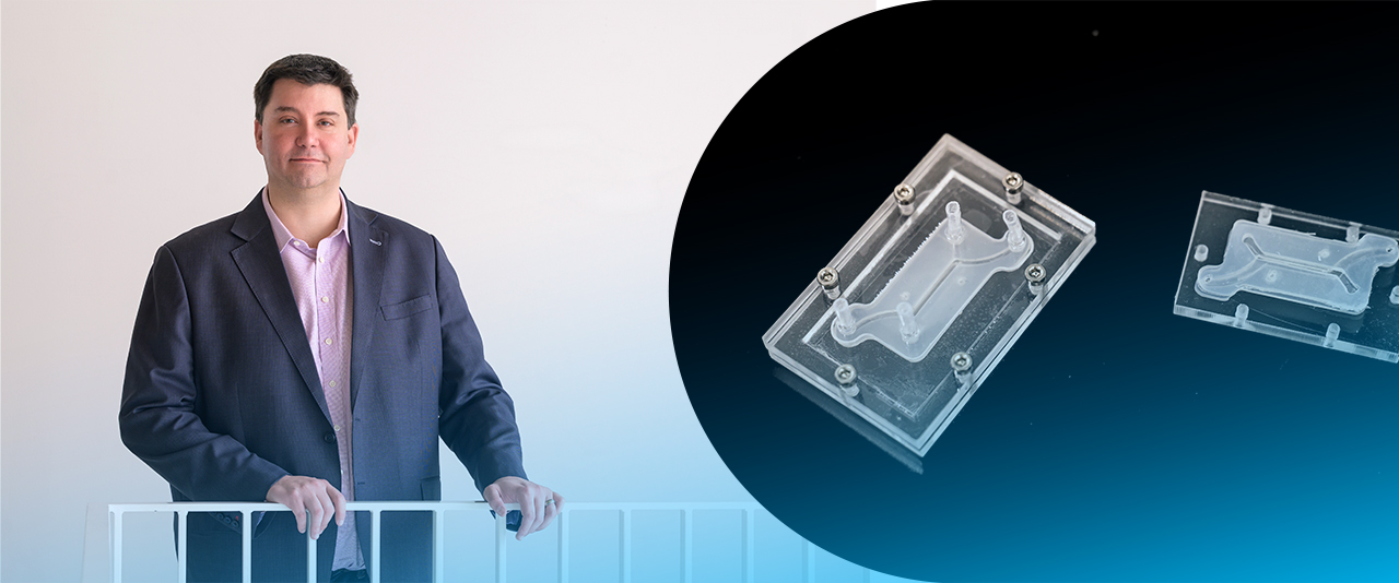 University of Delaware biomedical engineer Jason Gleghorn is developing cutting-edge organ-on-a-chip models, little bigger than two postage stamps, that offer a faster, inexpensive way to study disease and develop pharmaceutical targets. As an Innovation Ambassador at UD, Gleghorn is eager to share what he’s learned about invention and entrepreneurship with others.